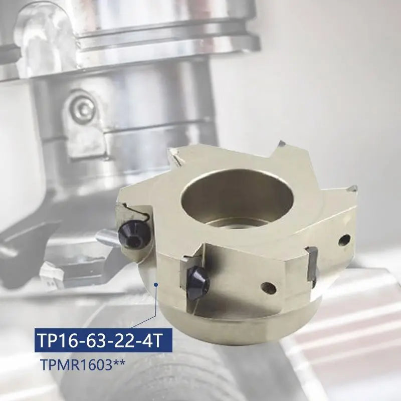 TEBAK TP22-80-27-4T CNC Fast Double-Sided CNC Cutter Head Feed Face Milling Cutter for Tpkn Inserts