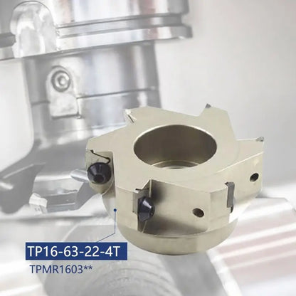 TEBAK TP22-80-27-4T CNC Fast Double-Sided CNC Cutter Head Feed Face Milling Cutter for Tpkn Inserts
