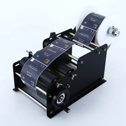 TEBAK MT-30 Convenient Hand Operated Glass Plastic Aluminum Round Bottle Labeling Machine Manual Label Sticker Labeling Machine