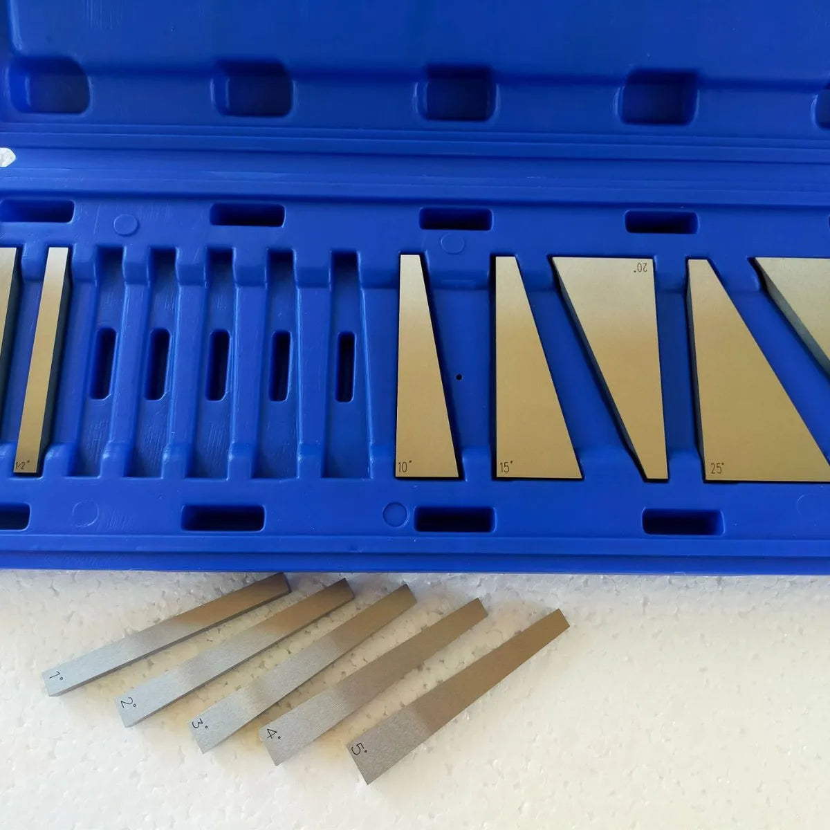 TEBAK Precision Block Gauge Angle Block Set Gage Angle Plates Precision +/- 20 Seconds, Machinist Tool Block Gauge Gage