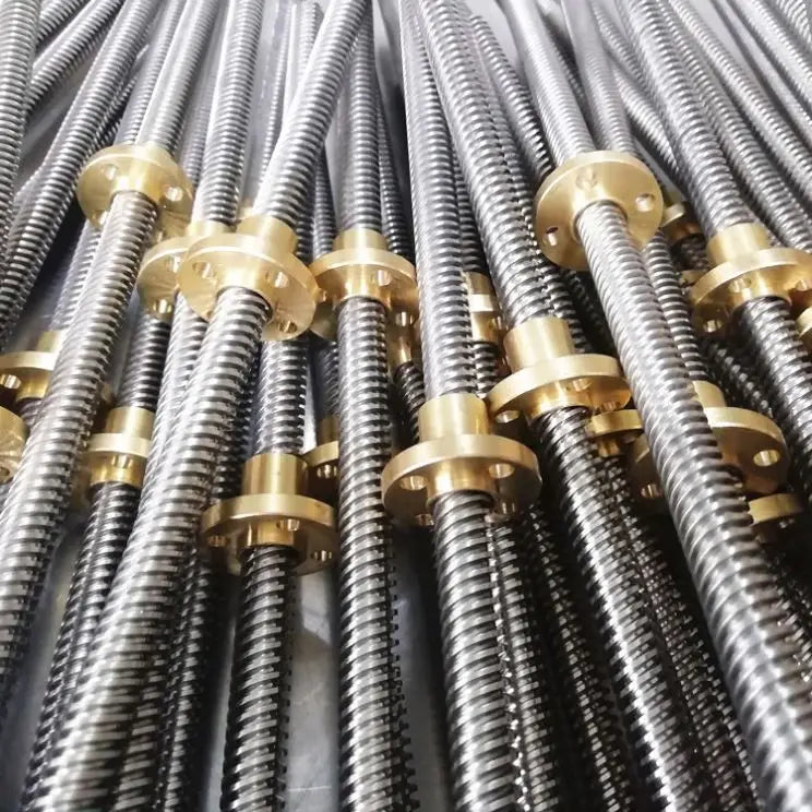 TEBAK D-11 Tr12 Tr14 Tr16 Tr20 Stainless Steel Shaft Trapezoidal Jack Lift Right and Left Hand Gearbox Lead Screw