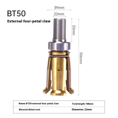 Cnc Machine Tools Clamp Pull Claw 4 Petal for Cnc Spindle BT30 BT40 BT50 Pull Claw