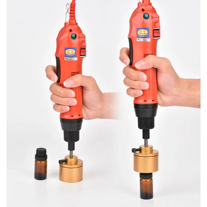 TEBAK China Good Price Twist Off Electric Manual Portable Single Head Bottle Screw Handheld Bottle Sealing Capping Machine