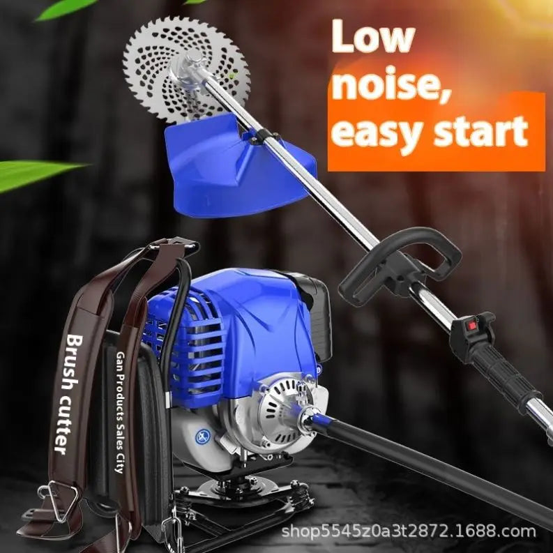 TEBAK Backpack Gasoline Lawn Mower Grass Cutter Trimmer Weed Petrol Grass Trimmer Gasoline Grass Trimmer Brush Cutter