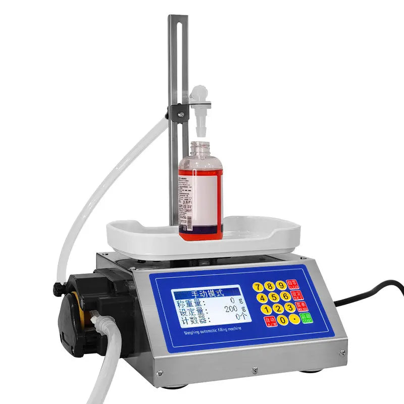 Semi Automatic Filling Machine Nail Polish/glue Diaphragm Pump Weighing Filling Machine Gel Viscous Liquid Filling Machine