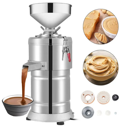TEBAK Almond Paste Grinding Production Maker Equipment Colloid Mill Almond Butter Machine