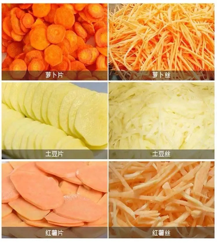 TEBAK French Fries Potato Chip Spiral Cutting Machine Vegetable Cutter Fruit Dicing Grinding Machine Food Chopper Slicer