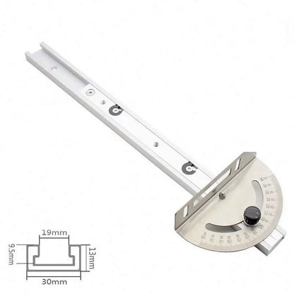 Miter Gauge Aluminum Profile Fence With Track Stop Table Saw Router Miter Gauge Saw Assembly Ruler for Woodworking Tools DIY