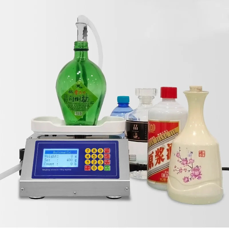 CSY-3200 Liquid Dispense Canned Sesame Paste Edible Oil Glue Viscous Volumetric Small Weighing Type Quantitative Filling Machine