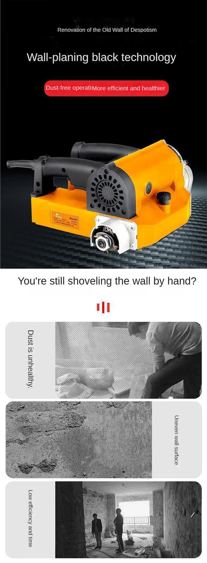 Plating Wall Machine Electric Shovel Machine Dustless, No Dead Corner Coarse Plane Machine