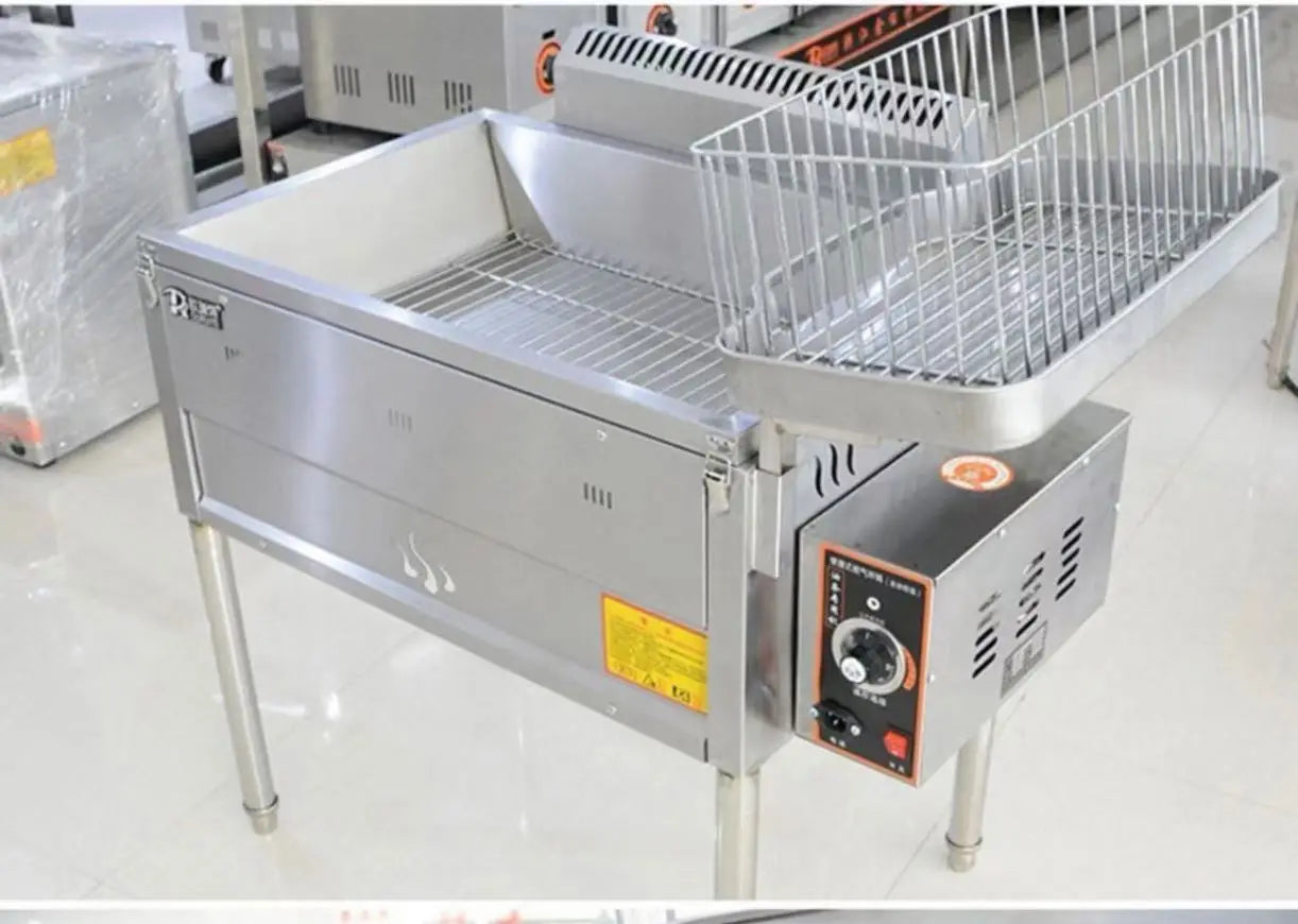 TEBAK French Fries Chicken Leg Fryer Automatic Fryer Machine Commercial Large Capacity Single Cylinder Fryer