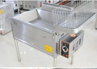 TEBAK French Fries Chicken Leg Fryer Automatic Fryer Machine Commercial Large Capacity Single Cylinder Fryer