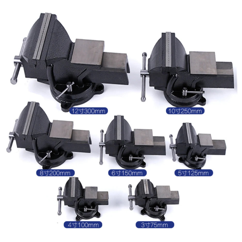 3/4/5/6/8/10 Inch Multi-purpose Cast Iron Bench Vise Vice with Swivel Base