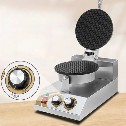 New Technology Stainless Commercial Double Cone Crispy Egg Roll Small Type Convenient Ice Cream Cone Machine Maker