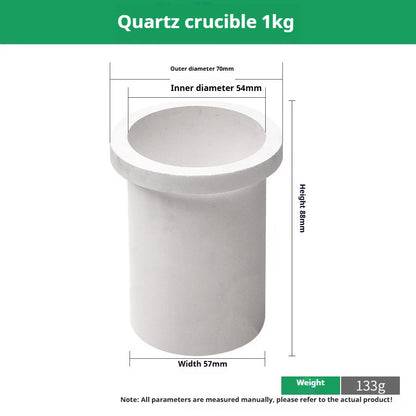 TEBAK High Temperature Silicon Carbide Graphite Crucible Goldsmith Tools Metal Iron Crucibles for Gold Silver Copper Aluminum