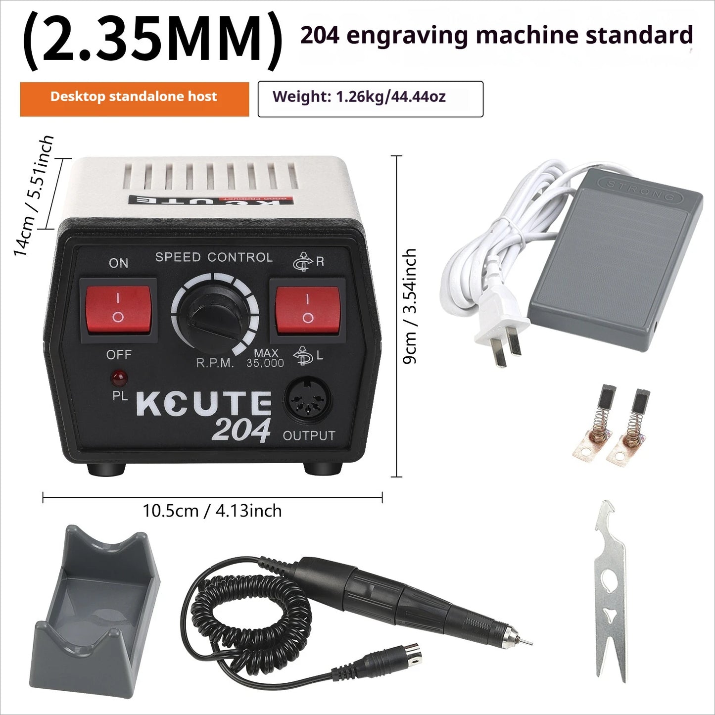 Anduuk 204 Dental Machine Small Carving Machine Polishing Machine Nail Art Jade Wood Carving Polishing Tool