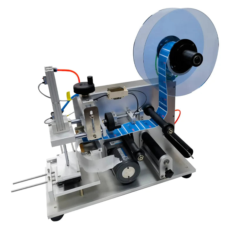 LT-60 Semi-Automatic Table-Top Electric Manual Labeling Machine for Flat Side Square Bottle Labeling Sticker Labeling Machine