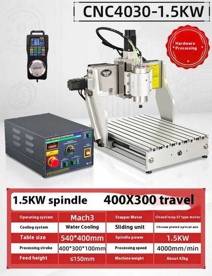 TEBAK  JY-03 CNC Router Industrial 3/4axis 4030 Metal Aluminum Wood Milling 1.5KW  Engraving Machine Equipment