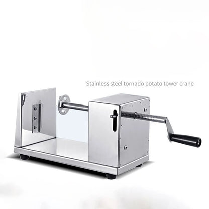 TEBAK Manual Stainless Steel Spiral Vegetable Potato Chips Cutting Machine / Potato Chips Twister Machine Potato Cutter Machine