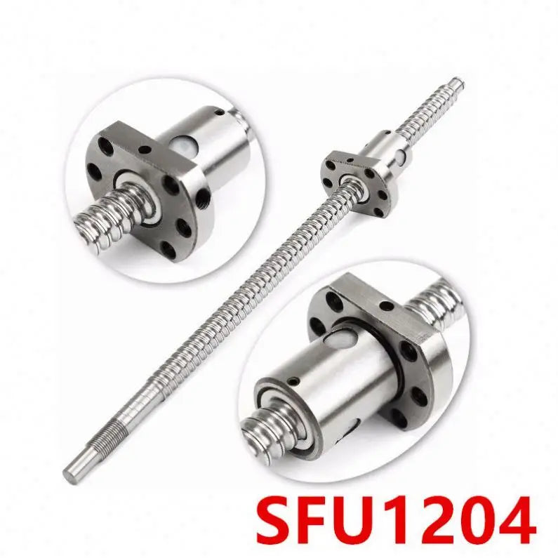 W-05 China Precision Steel Ball Screw CNC Lead Nut Single Nut Ballscrew Guide SFU01604 100mm Long New Condition