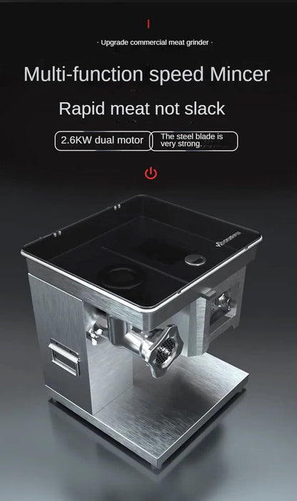 2024 Table Type Automatic Commercial Meat Slicer Cutter Shredded Meat Cutting Machine Meat Slicing Shredding Machine