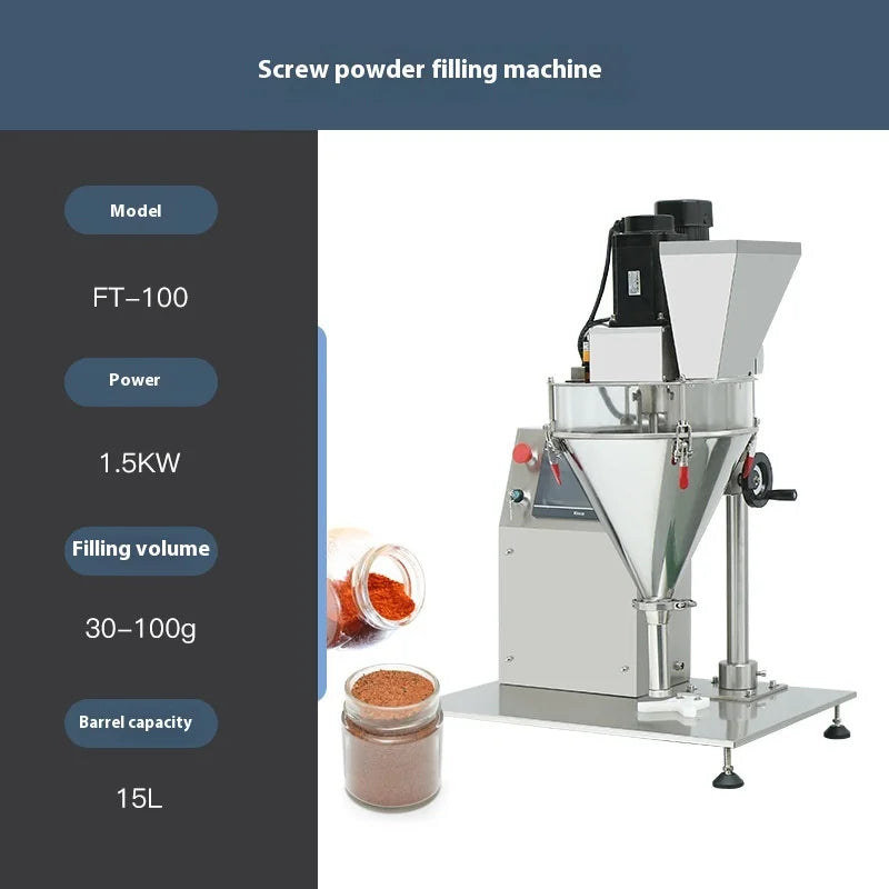 Desktop Automatic Auger Filler Pouch Packaging Food Applications Chili Seasoning Powder Paprika Chili Powder Packing Machine