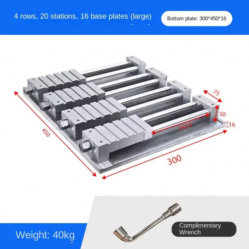 ANDUUK Custom Cnc Copper Fixture Multi-station Copper Fixture Multi-station Vise Flat Pliers Cnc Electrode Fixture