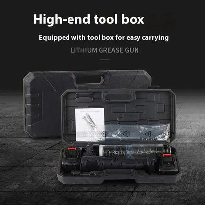 Professional Portable Heavy Duty 24V Rechargeable 600CC 10000PSI Electric Automatic Grease Gun Lubrication Pump