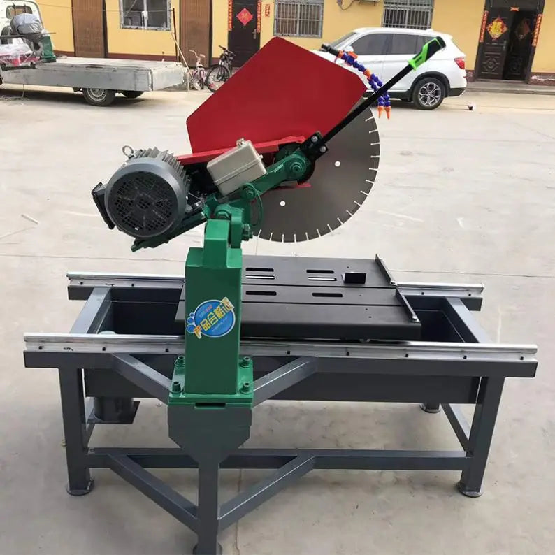 A TEBAK High Quality Tile Cutting Table Saw Electric Tile Saw Cutter Stone Cutting Machinery Block Chain Saw Cutting Machine