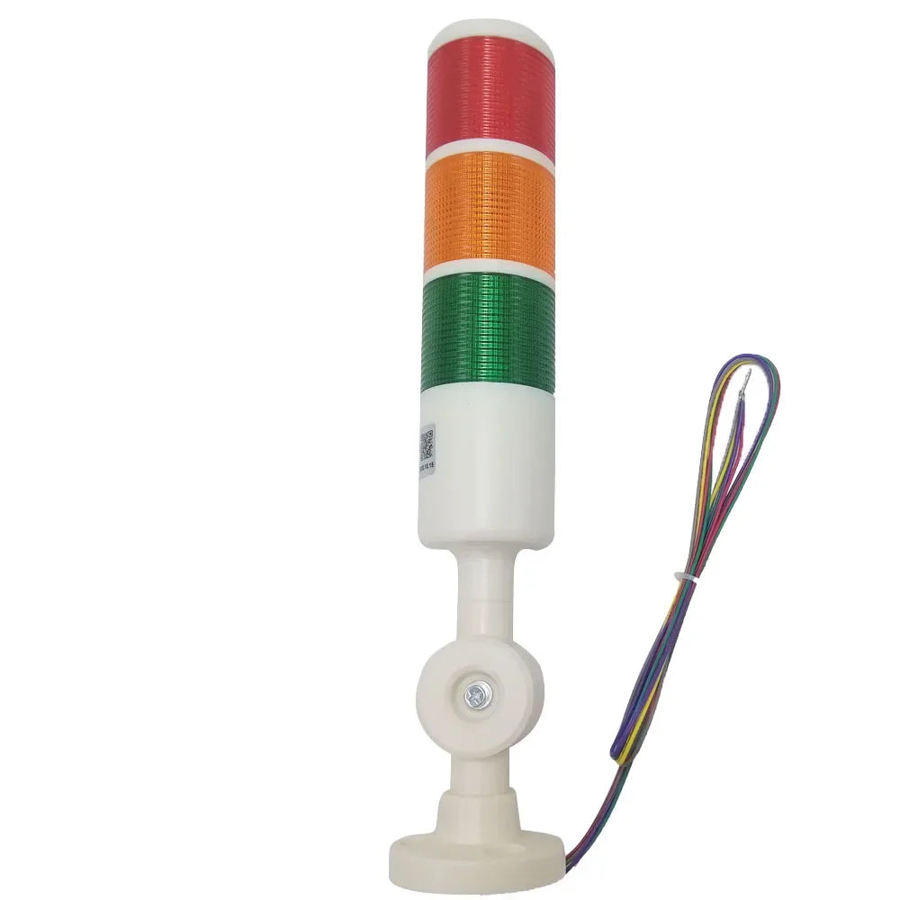 TEBAK PT50-3T-J Multi-layer Warning Light LED Warning  Machine Tool signal Tower Light Tricolor Light Folding 24V
