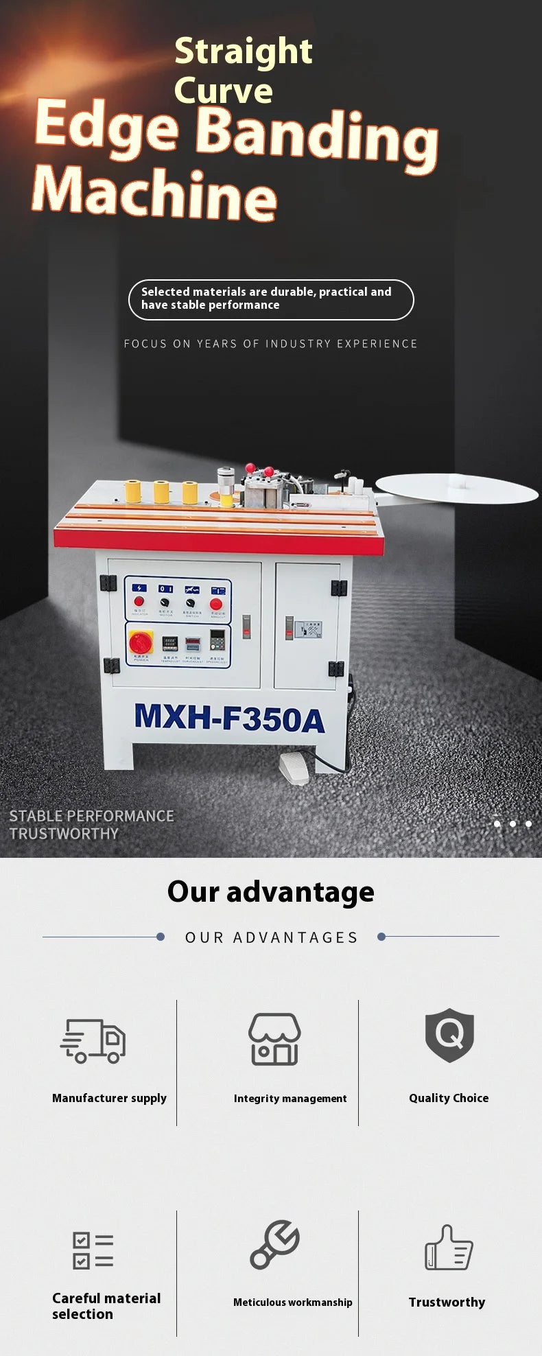 A TEBAK High Quality Portable Machinery Plywood MDF Hand Held Edge Banding Machine