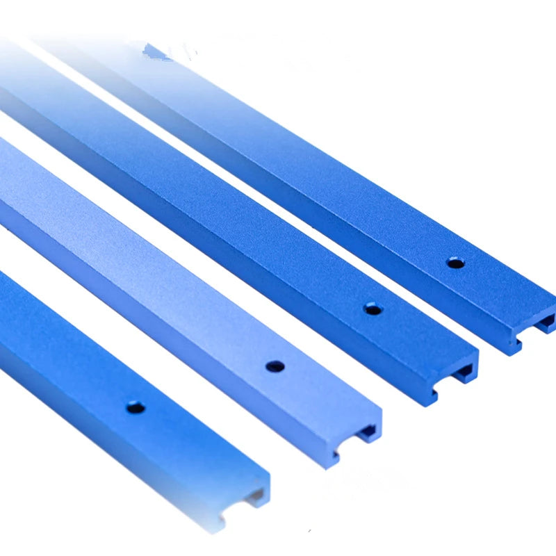 TEBAK W-02 Woodworking 19 T-tracks Double-Cut Profile Universal T-Track With Predrilled Mounting Holes