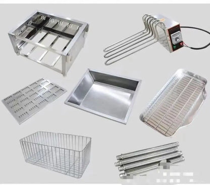 TEBAK French Fries Chicken Leg Fryer Automatic Fryer Machine Commercial Large Capacity Single Cylinder Fryer