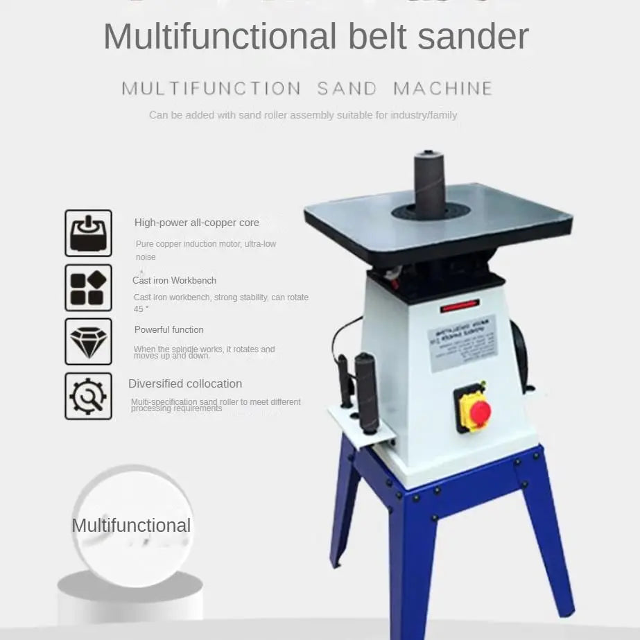 TEBAK CX-13 Woodworking MM326 Belt Sander Machine Woodworking Disc Sander Machine Stand Sanding Polishing Grinder Machine