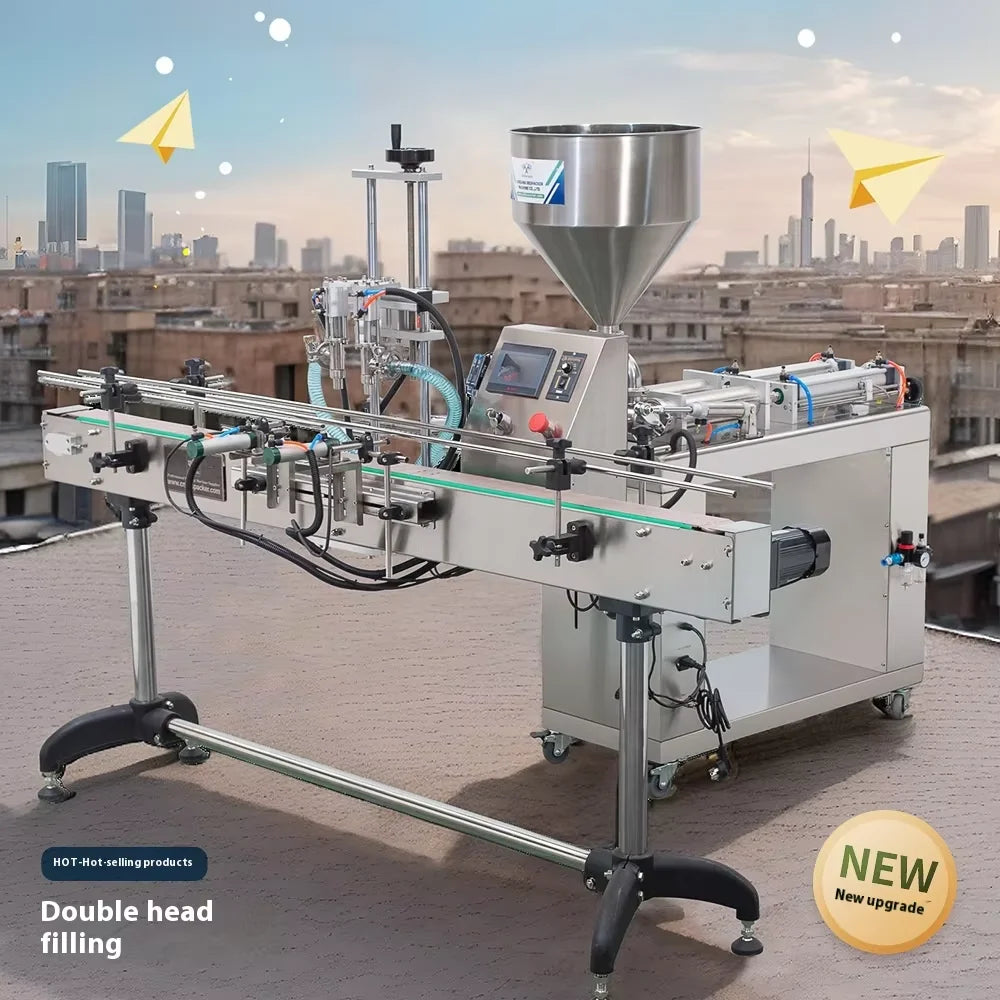 TEBAK GSLD-1000T Automatic 2 Heads Fruit Juice Cooking Oil Filling Machine for Edible Oil Filling Production Line