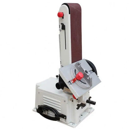 A 500W Vertical Small Desktop Polishing Abrasive Belt Machine Sand Belt Machinery for Woodworking