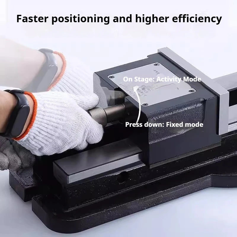 MADE in china Double-opening Heavy-duty Flat-nose Pliers Highprecision Type Flat-nose Pliers Milling Machine-specific Bench Vise