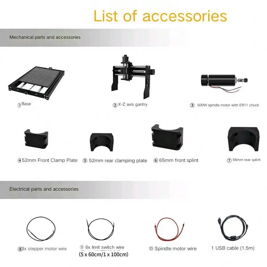 500W Extension Kit Upgrade to CNC 4030 Pro Laser Engraving Milling Machine 4030 Cnc Router 300x400