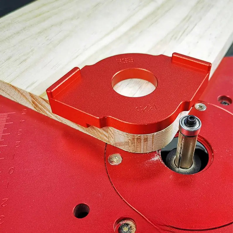 TEBAK W-56 3pcs Aluminium Alloy Rounded Corners Radius Woodworking Routing Templates Radius Quick Jig Router Bit Templates