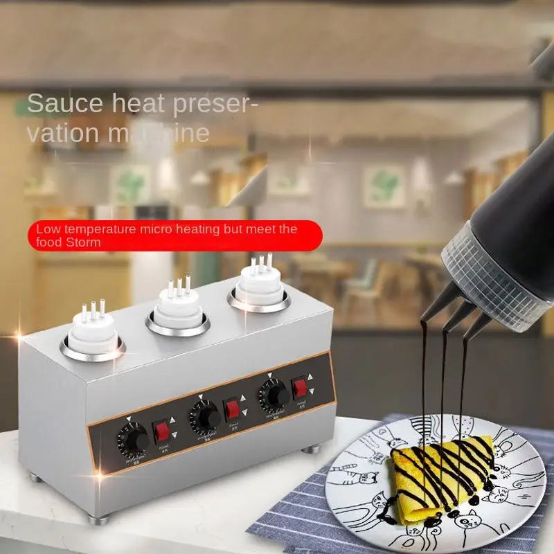 Commercial Sauce Bottle Warmer for Chocolate Cheese Butter Oyster Sauce Warmer Electric Hot Sauce Bottle Heater