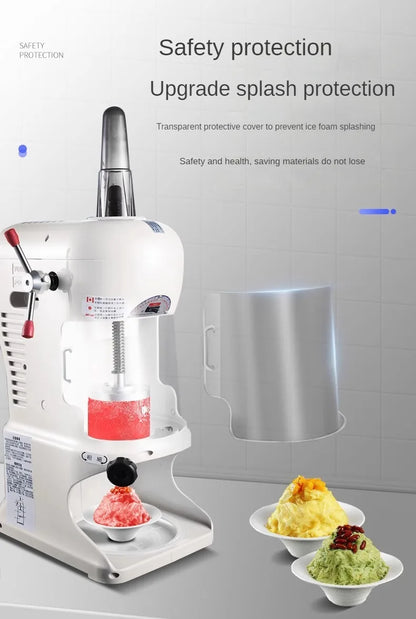 2024 New Crusher Commercial Shaver for Shave Dessert Shaved Ice Snow Cone Machine
