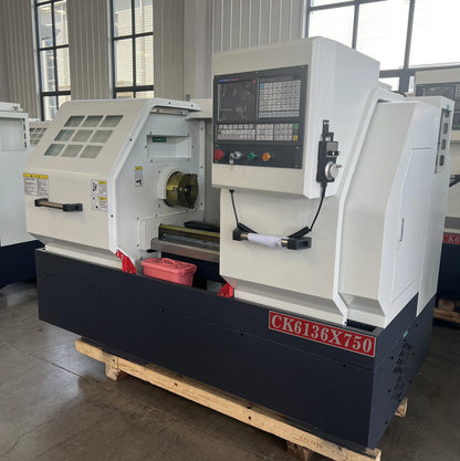 TEBAK Horizontal CK6136*750/1000 Manufacturer Parallel Cnc Lathe Machine Automatic Desktop CNC Lathe