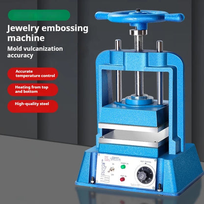 TEBAK Jewelry Molding Machine Wax Mold Pressing Vulcanizing Vulcanizer Rubber Mould Pressing Machine Manual Heat Press Machine