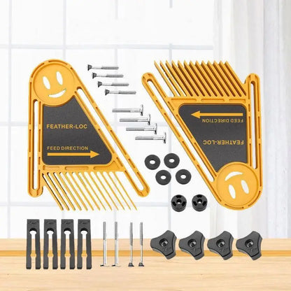 Tebak Multi-purpose Feather Board Set Woodworking Engraving Machine Double Featherboards Miter Gauge Slot Woodwork DIY Tools
