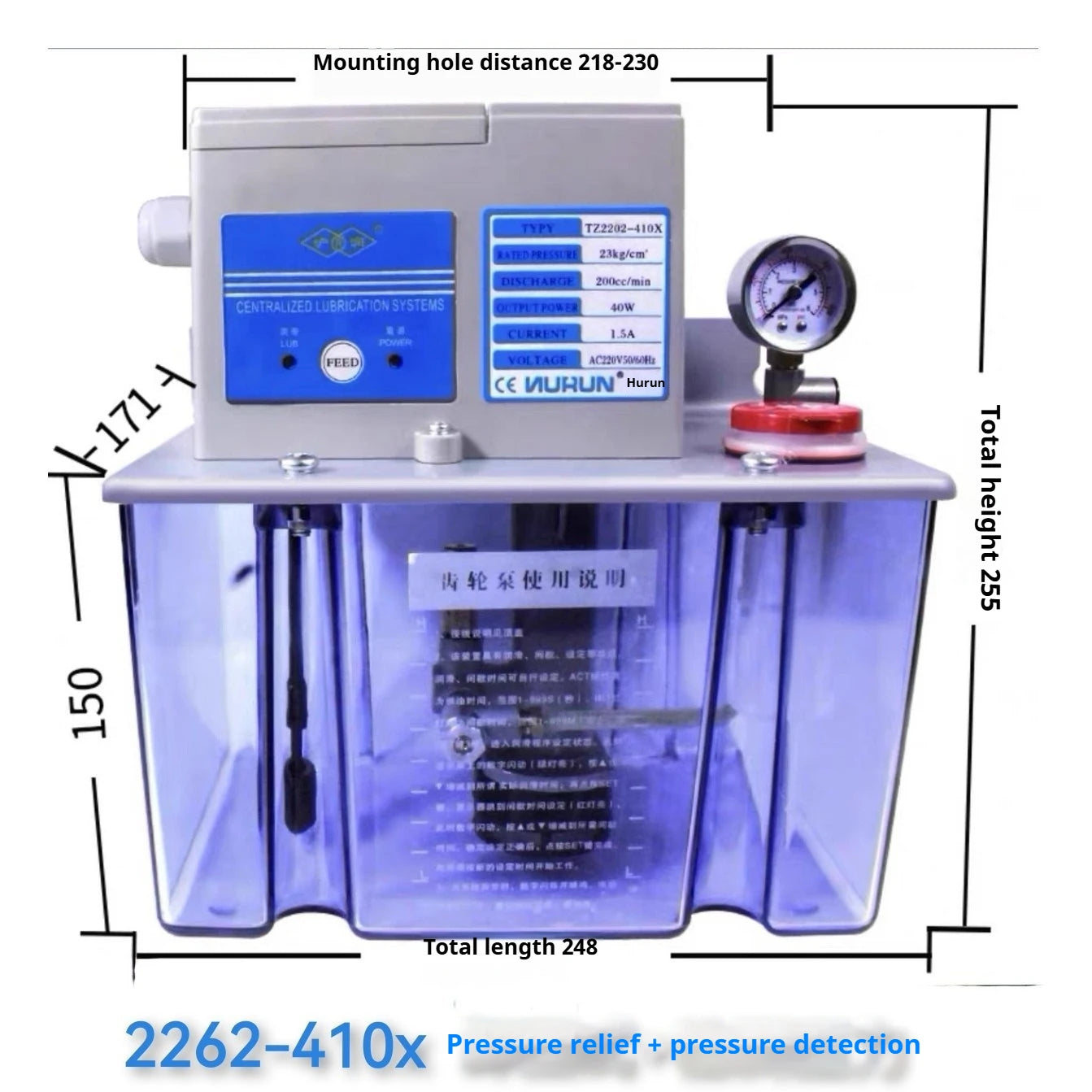 TEBAK China Centralized CNC Machinery Lubrication System Thin Oil PLC Controlled Pump for Machinery & Equipment