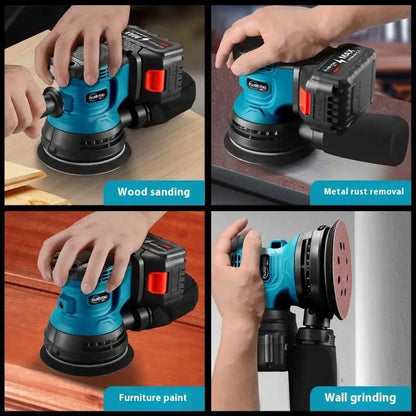 Powerful 125mm Electric Sanding Machine Random Track Sand Plate Polisher Tool