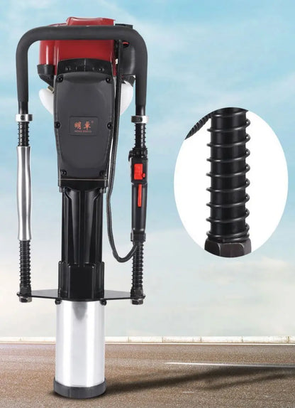 Factory Wholesale 80mm Post Driver DPD-80 Gasoline Hand Fence Post Pile Driver Screw Piling Petrol Tools