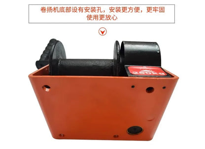 Worm Gear Winch 250/500/1000kg Mini Anchor Hand Operated Winch with Crack and Break
