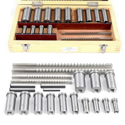 TEBAK HSS Metric Keyway Broach 30/pcs Sets with Shim Hss Metric Keyway Broach Set Customized Lathe Broaching Tool