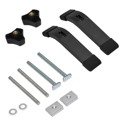 TEBAK W-24 Woodworking Tools Pressure Plate Universal Clamping Block Diagonal Track Pipe Clamp Block M8 Screw Hinge Clamps